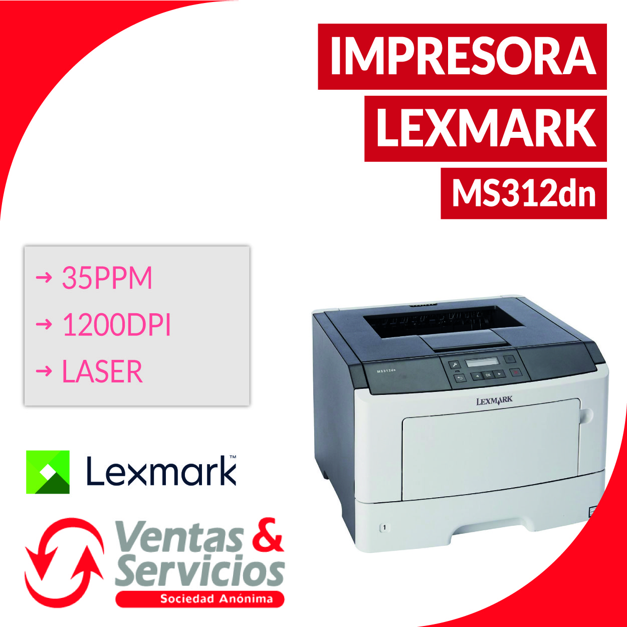 Lexmark ms312dn